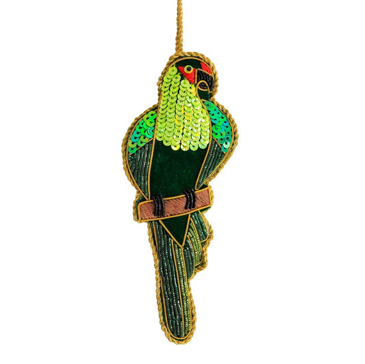 NZ Sparkly, Parakeet - Red Crowned, Kaka-wairiki 13cm, RRP $24.95