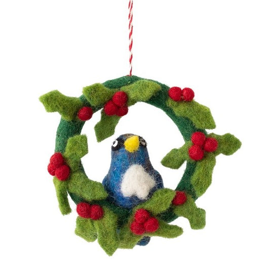 NZ Woolly, Tui in Wreath 11cm, RRP $22.95