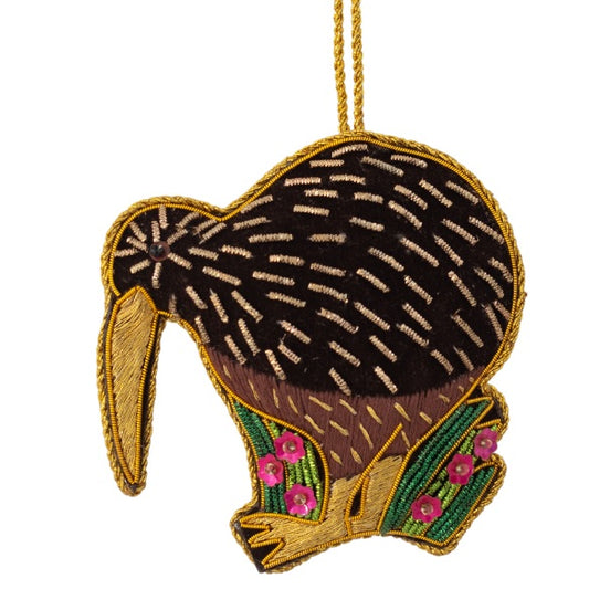 NZ Sparkly, Big Brown Kiwi / Kiwi Rowi 9cm, RRP $24.95