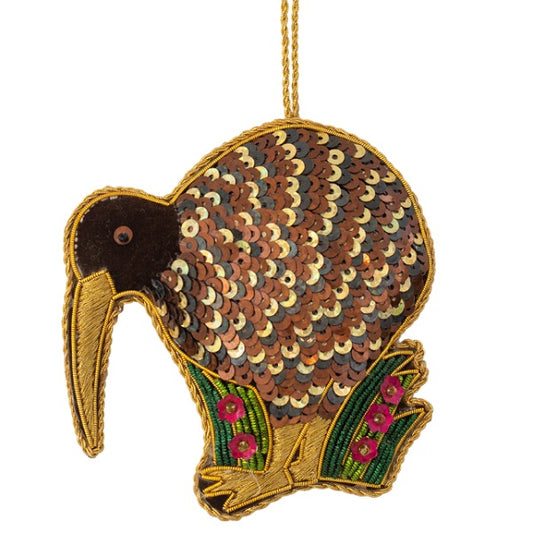 NZ Sparkly, Southern Brown Kiwi / Kiwi Tokoeka 9cm, RRP $24.95