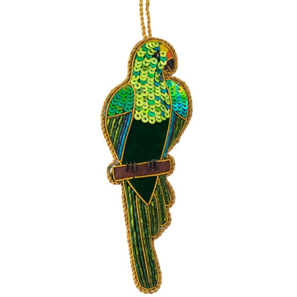 NZ Sparkly, Parakeet - Orange Fronted / Kakariki Karaka 13cm, RRP $24.95