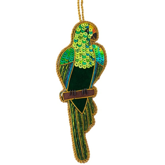 NZ Sparkly, Parakeet - Orange Fronted / Kakariki Karaka 13cm, RRP $24.95