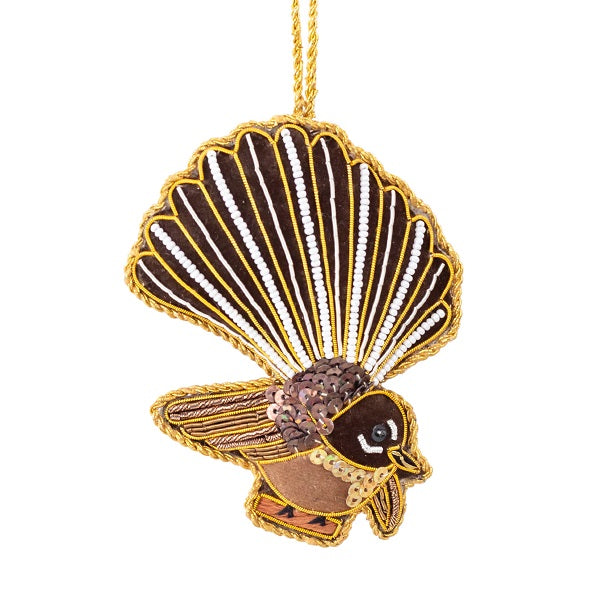 NZ Sparkly, Fantail / Piwakawaka 12cm, RRP $24.95