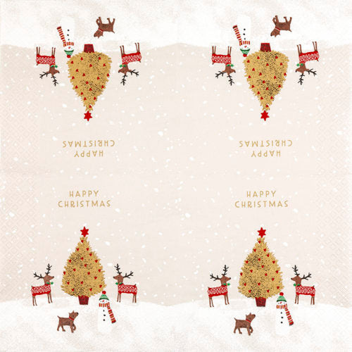 Paper Napkins Luncheon Pk20, Winter Buddies, RRP $12