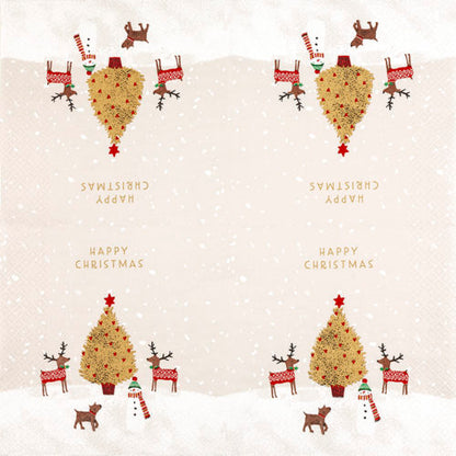 Paper Napkins Luncheon Pk20, Winter Buddies, RRP $12