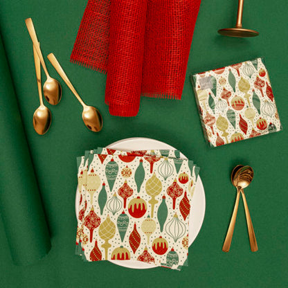 Paper Napkins Luncheon Pk20, Tree Deco Classic, RRP $12