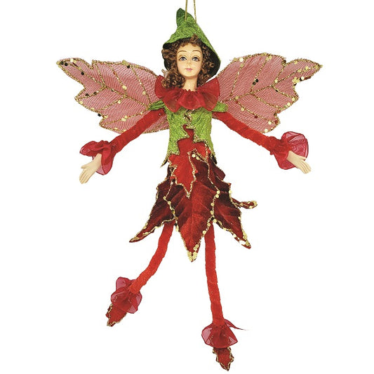 Red Poinsettia Fairy 30cm, RRP $49.95