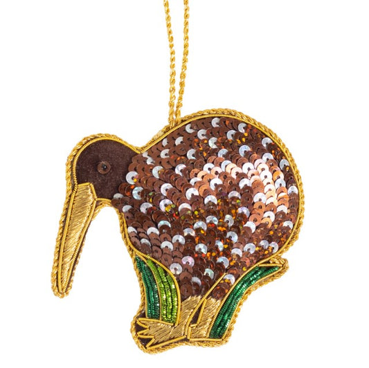 NZ Sparkly, Great Spotted Kiwi / Kiwi Roroa 8cm, RRP $24.95