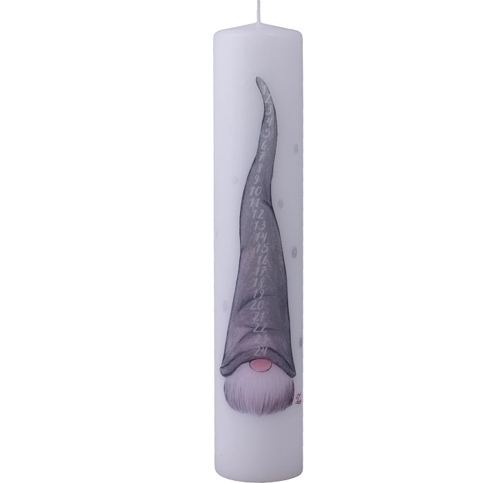 Calendar Candle White, Tall Grey Hat, RRP $22.95