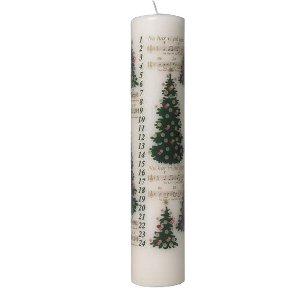 Calendar Candle Ivory, Christmas Rhymes, RRP $22.95