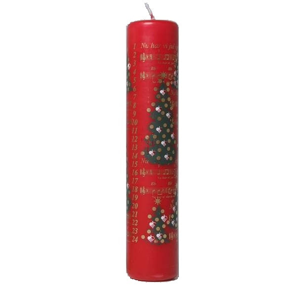 Calendar Candle Red, Christmas Rhymes, RRP $22.95