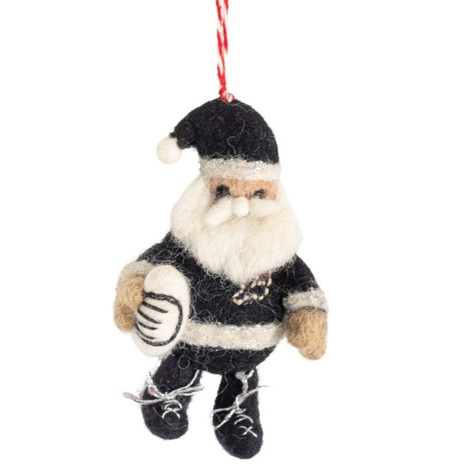 NZ Woolly, Rugby Santa 9cm, RRP $17.95