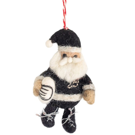 NZ Woolly, Rugby Santa 9cm, RRP $17.95